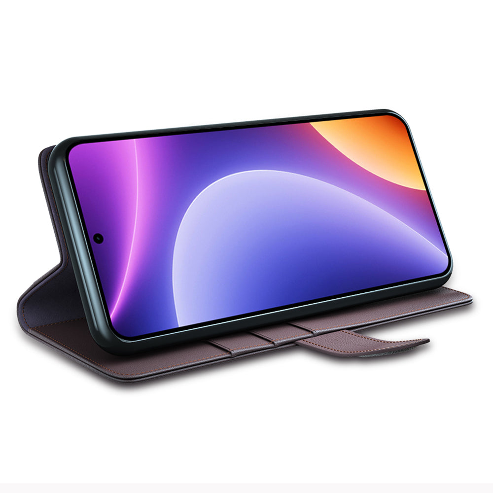 For Xiaomi Redmi Note 12 Turbo / Poco F5 5G Flip Phone Case Genuine Split Leather Wallet Stand Cover