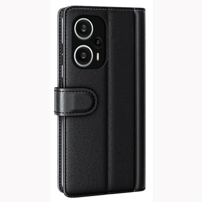 For Xiaomi Redmi Note 12 Turbo / Poco F5 5G Flip Phone Case Genuine Split Leather Wallet Stand Cover