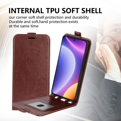 Phone Case for Xiaomi Redmi Note 12 Turbo / Poco F5 5G Vertical Flip PU Leather Phone Cover with Card Slots