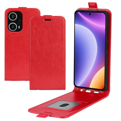 Phone Case for Xiaomi Redmi Note 12 Turbo / Poco F5 5G Vertical Flip PU Leather Phone Cover with Card Slots
