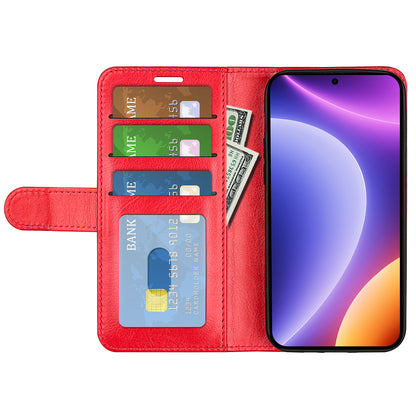 For Xiaomi Redmi Note 12 Turbo / Poco F5 5G PU Leather Phone Cover Crazy Horse Texture Wallet Stand Case