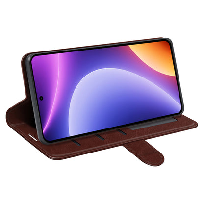 For Xiaomi Redmi Note 12 Turbo / Poco F5 5G PU Leather Phone Cover Crazy Horse Texture Wallet Stand Case