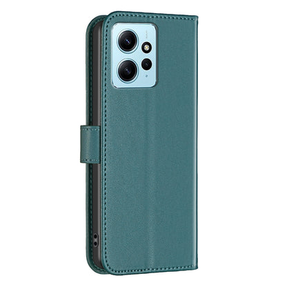 BINFEN COLOR BF17 For Xiaomi Redmi Note 12 4G Phone Stand Case PU Leather Cell Phone Wallet Cover