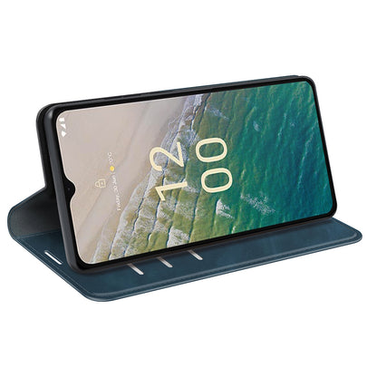 Flip Case for Nokia C32 PU Leather Wallet Skin-touch Foldable Stand Cellphone Cover