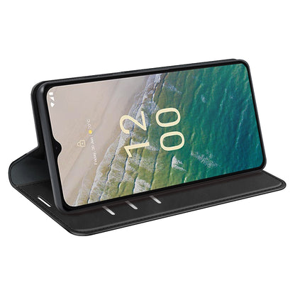 Flip Case for Nokia C32 PU Leather Wallet Skin-touch Foldable Stand Cellphone Cover