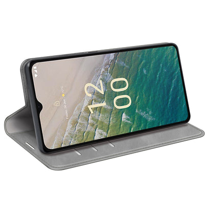 Flip Case for Nokia C32 PU Leather Wallet Skin-touch Foldable Stand Cellphone Cover