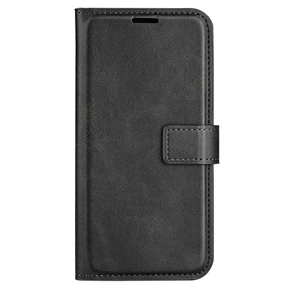 For Nokia C32 Stand Shell Wallet Square Magnetic Closure PU Leather Calf Texture Phone Case