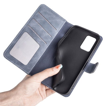 For Nokia C32 PU Leather Wallet Phone Cover Dual-color Splicing Protective Case with Stand Function