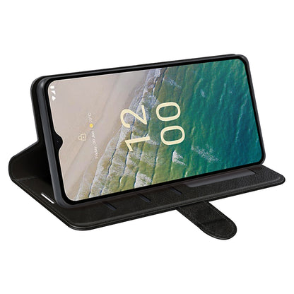 For Nokia C32 Scratch Resistant PU Leather Phone Cover Crazy Horse Texture Wallet Stand Case
