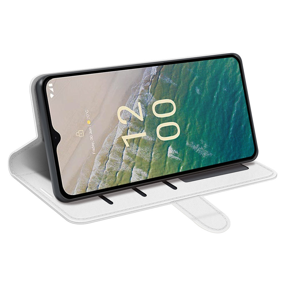 For Nokia C32 Scratch Resistant PU Leather Phone Cover Crazy Horse Texture Wallet Stand Case