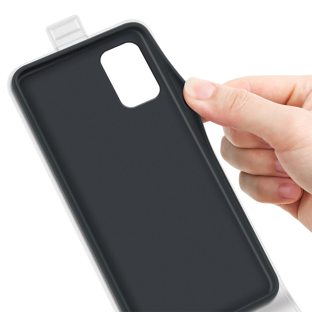 Vertical Flip Phone Case for Nokia C32 Drop Proof PU Leather Mobile Phone Cover with Card Slots