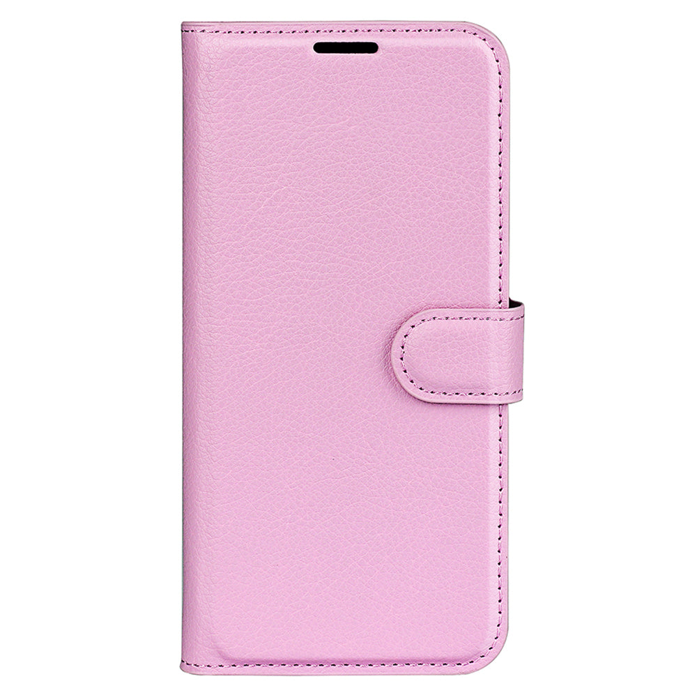 Stand Case for Nokia C32 Scratch Proof PU Leather Litchi Texture Wallet Folio Flip Phone Cover