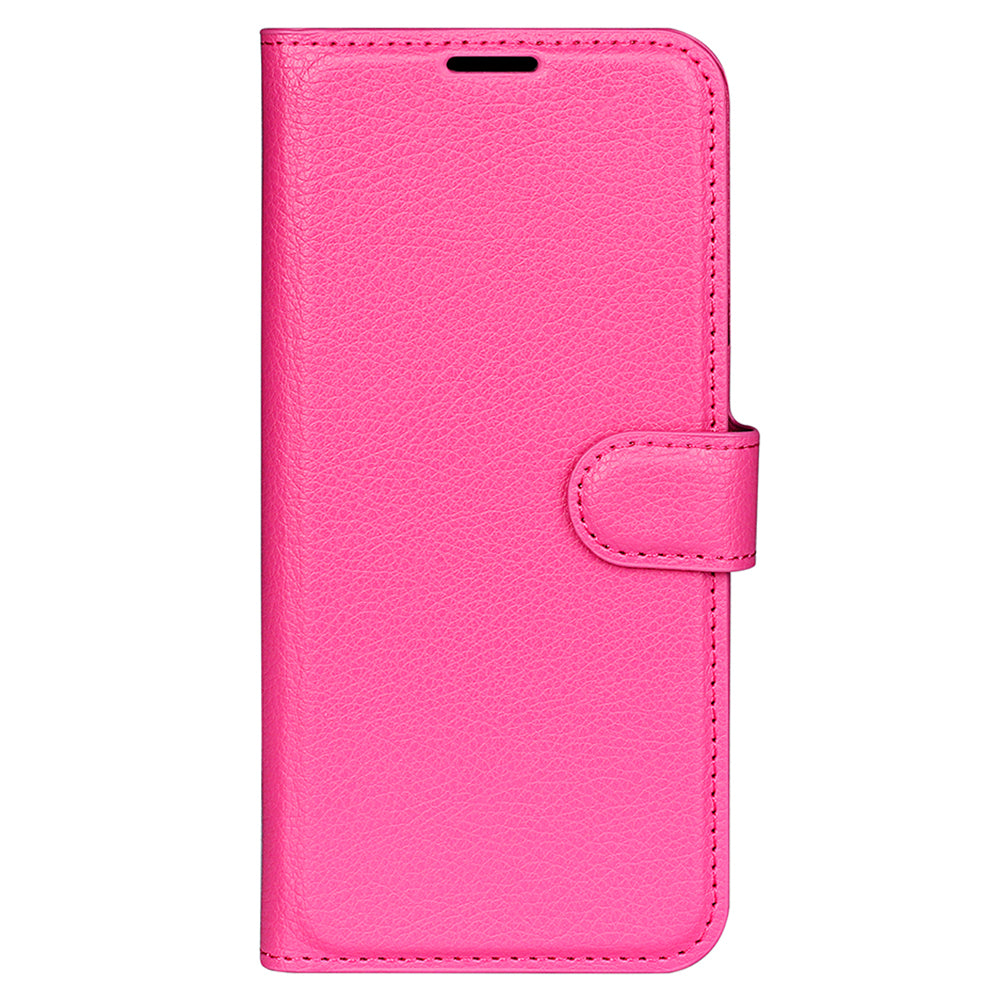 Stand Case for Nokia C32 Scratch Proof PU Leather Litchi Texture Wallet Folio Flip Phone Cover