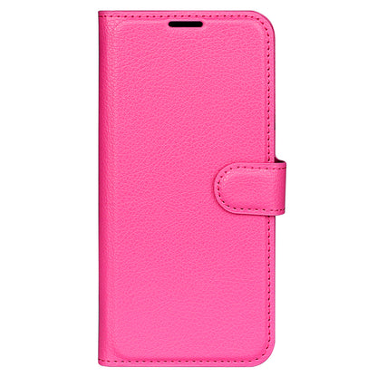 Stand Case for Nokia C32 Scratch Proof PU Leather Litchi Texture Wallet Folio Flip Phone Cover