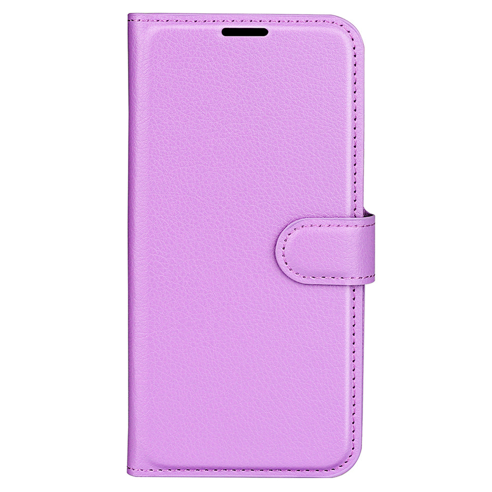 Stand Case for Nokia C32 Scratch Proof PU Leather Litchi Texture Wallet Folio Flip Phone Cover