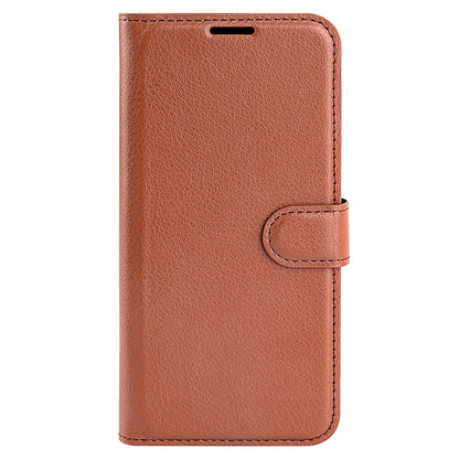 Stand Case for Nokia C32 Scratch Proof PU Leather Litchi Texture Wallet Folio Flip Phone Cover