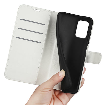 Stand Case for Nokia C32 Scratch Proof PU Leather Litchi Texture Wallet Folio Flip Phone Cover