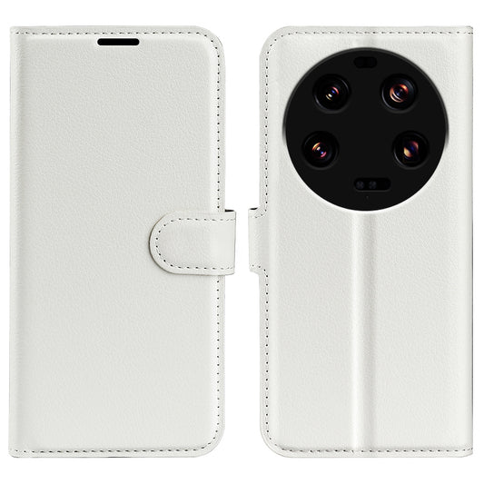 Stand Case for Xiaomi 13 Ultra Scratch Proof Litchi Texture Wallet Folio Flip PU Leather Phone Cover