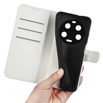 Stand Case for Xiaomi 13 Ultra Scratch Proof Litchi Texture Wallet Folio Flip PU Leather Phone Cover