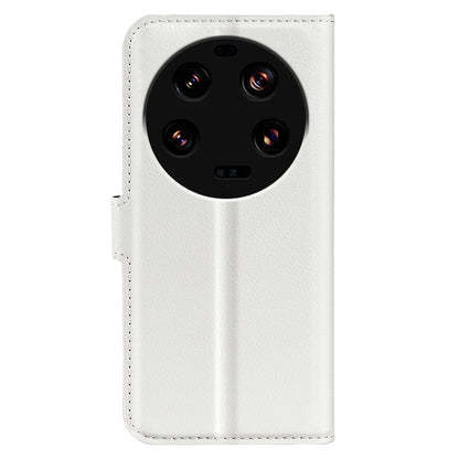 Stand Case for Xiaomi 13 Ultra Scratch Proof Litchi Texture Wallet Folio Flip PU Leather Phone Cover