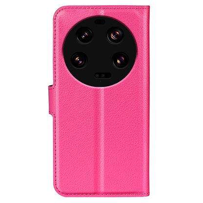 Stand Case for Xiaomi 13 Ultra Scratch Proof Litchi Texture Wallet Folio Flip PU Leather Phone Cover