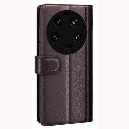 For Xiaomi 13 Ultra Magnetic Flip Phone Case Genuine Split Leather Wallet Stand Drop-proof Cover