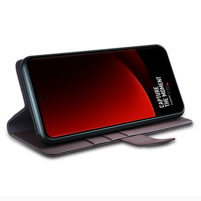 For Xiaomi 13 Ultra Magnetic Flip Phone Case Genuine Split Leather Wallet Stand Drop-proof Cover