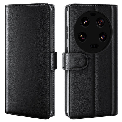 For Xiaomi 13 Ultra Magnetic Flip Phone Case Genuine Split Leather Wallet Stand Drop-proof Cover