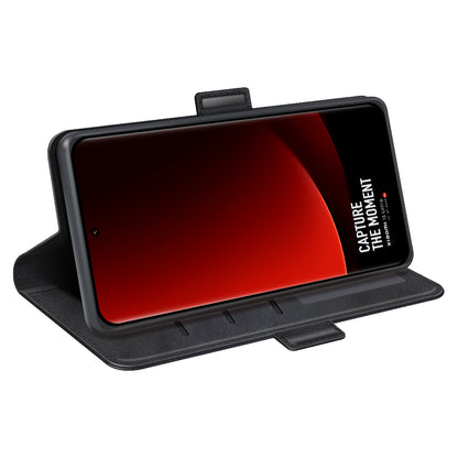 For Xiaomi 13 Ultra Shockproof Wallet Flip Phone Cover Calf Texture PU Leather Stand Folio Case