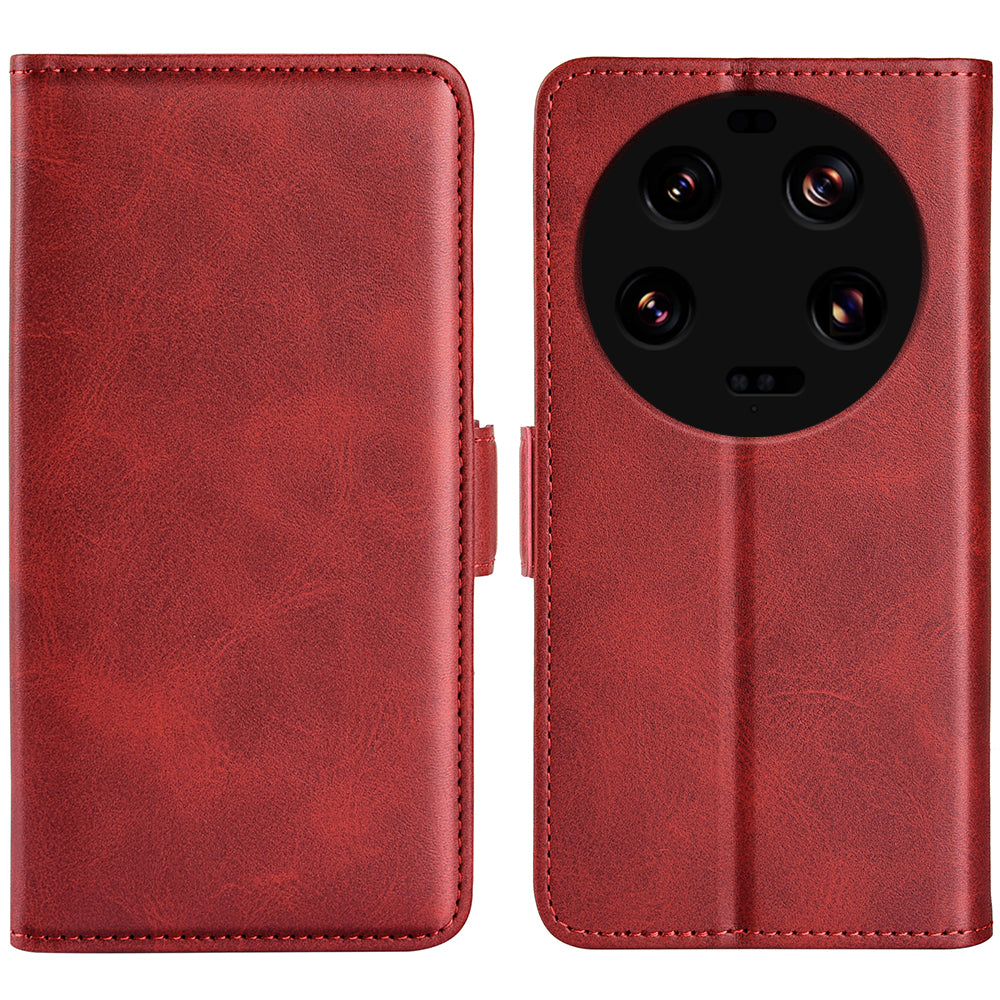 For Xiaomi 13 Ultra Shockproof Wallet Flip Phone Cover Calf Texture PU Leather Stand Folio Case