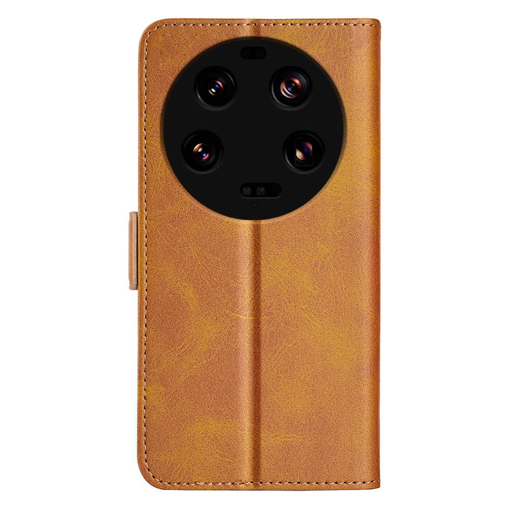 For Xiaomi 13 Ultra Shockproof Wallet Flip Phone Cover Calf Texture PU Leather Stand Folio Case