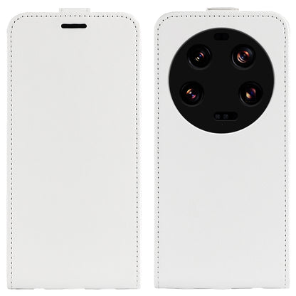 Card Holder Leather Phone Case for Xiaomi 13 Ultra Crazy Horse Texture Vertical Flip Phone Cover