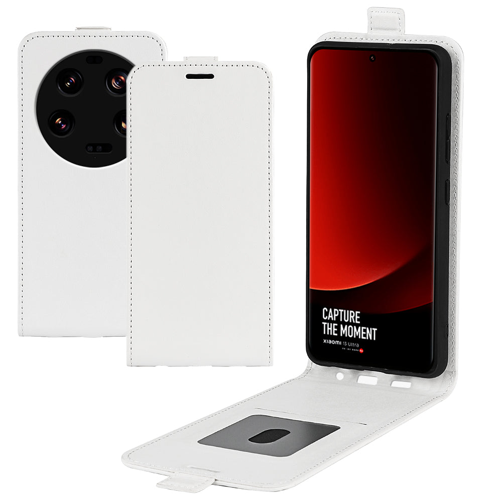 Card Holder Leather Phone Case for Xiaomi 13 Ultra Crazy Horse Texture Vertical Flip Phone Cover