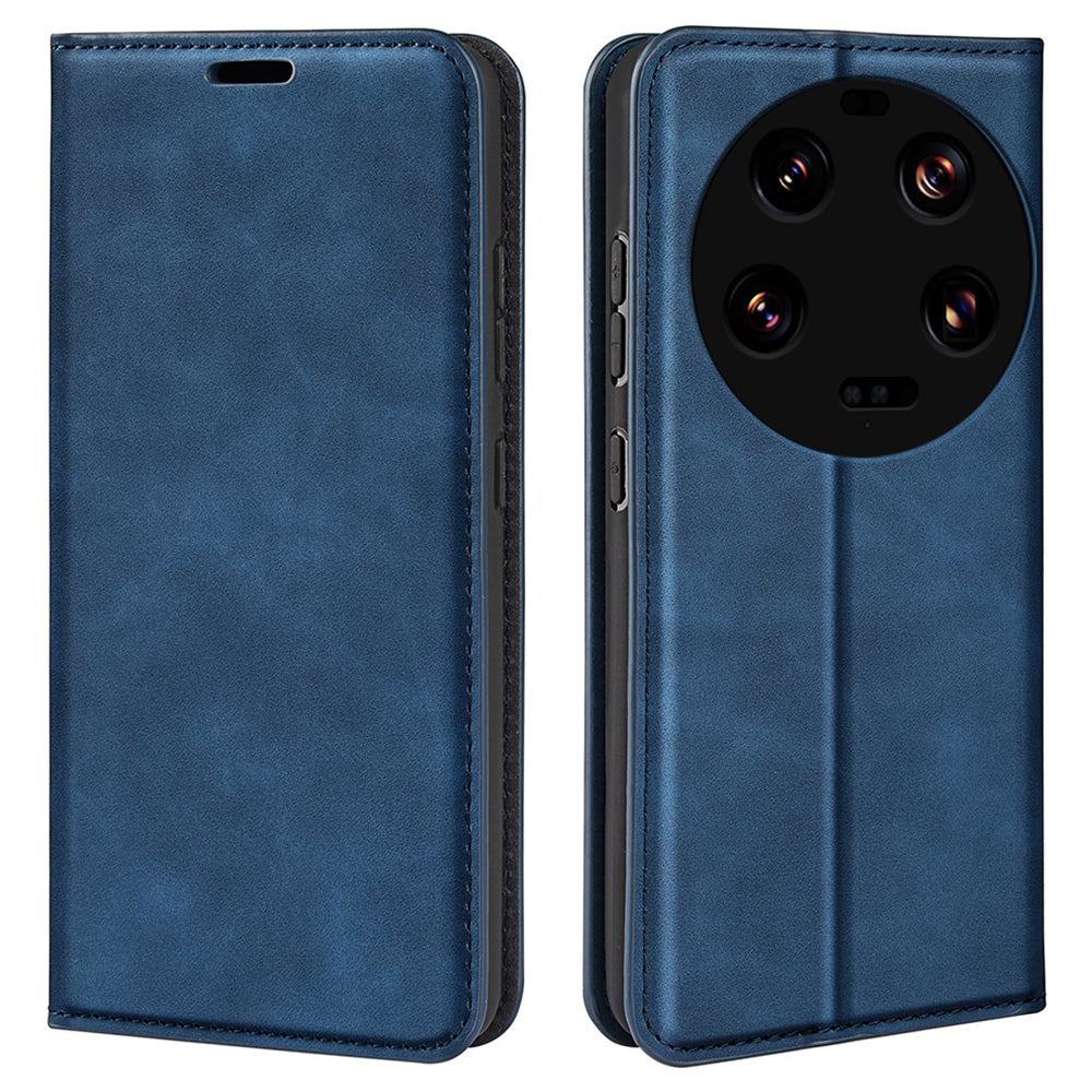 For Xiaomi 13 Ultra Shockproof PU Leather Wallet Flip Case Skin-touch Stand Cellphone Cover