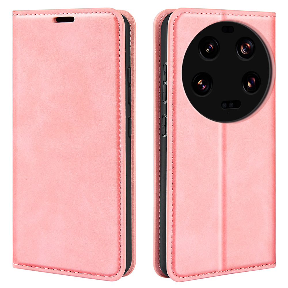For Xiaomi 13 Ultra Shockproof PU Leather Wallet Flip Case Skin-touch Stand Cellphone Cover
