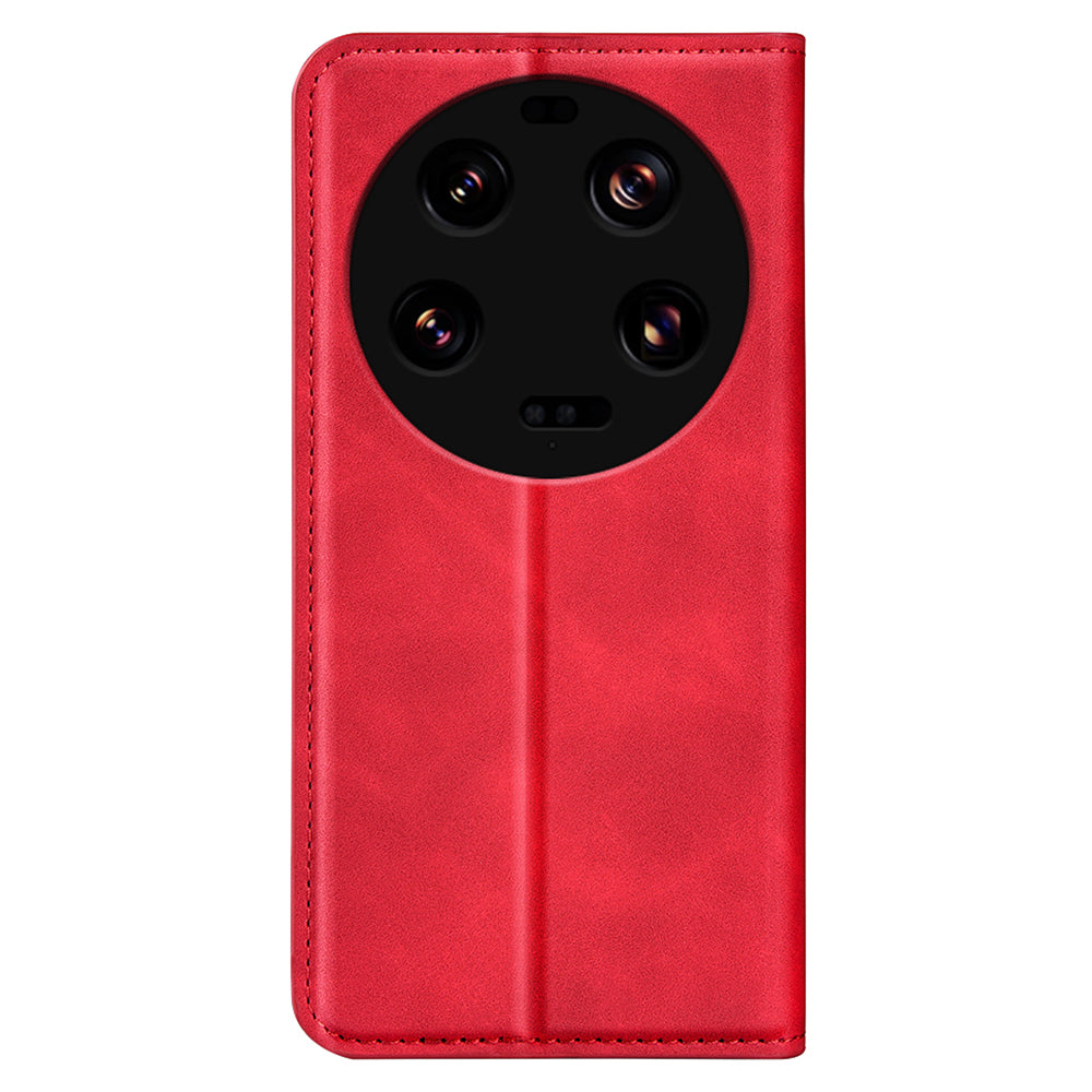 For Xiaomi 13 Ultra Shockproof PU Leather Wallet Flip Case Skin-touch Stand Cellphone Cover