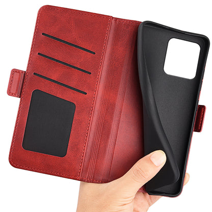 Flip Phone Cover for Motorola ThinkPhone 5G Calf Texture PU Leather Stand Folio Wallet Case