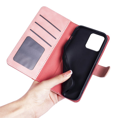 For Motorola ThinkPhone 5G Dual-color Splicing PU Leather Wallet Phone Cover Drop-proof Case