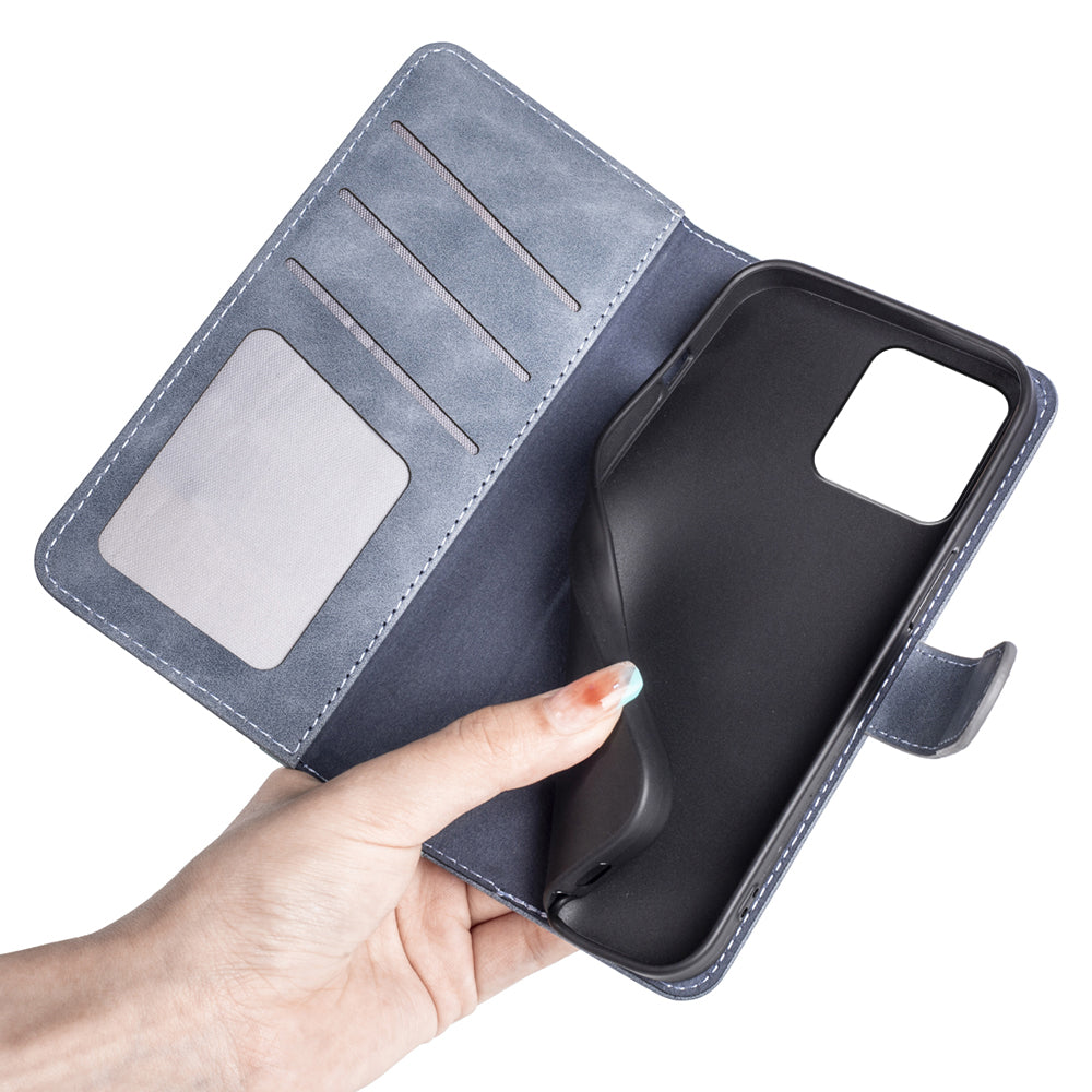 For Motorola ThinkPhone 5G Dual-color Splicing PU Leather Wallet Phone Cover Drop-proof Case