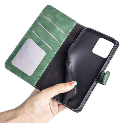For Motorola ThinkPhone 5G Dual-color Splicing PU Leather Wallet Phone Cover Drop-proof Case