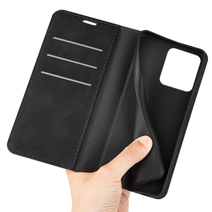 For Motorola ThinkPhone 5G PU Leather Wallet Flip Case Skin-touch Stand Cellphone Cover