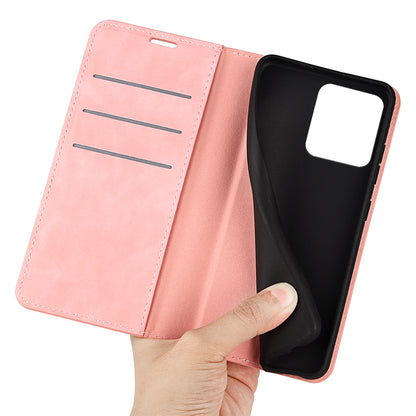For Motorola ThinkPhone 5G PU Leather Wallet Flip Case Skin-touch Stand Cellphone Cover
