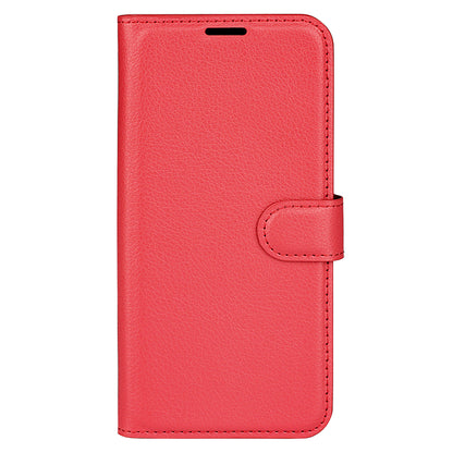 Foldable Stand Case for Motorola ThinkPhone 5G PU Leather Litchi Texture Wallet Folio Flip Phone Cover