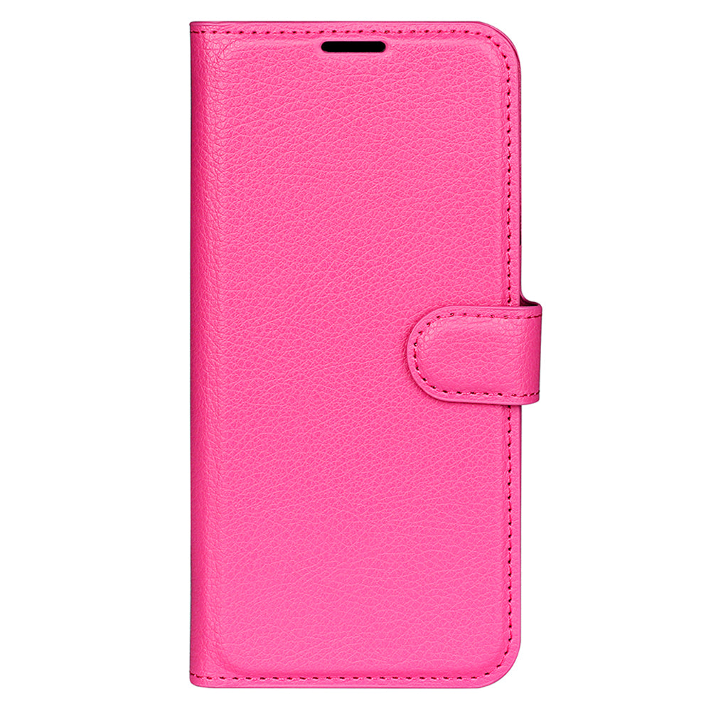 Foldable Stand Case for Motorola ThinkPhone 5G PU Leather Litchi Texture Wallet Folio Flip Phone Cover