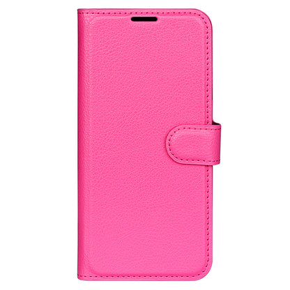 Foldable Stand Case for Motorola ThinkPhone 5G PU Leather Litchi Texture Wallet Folio Flip Phone Cover