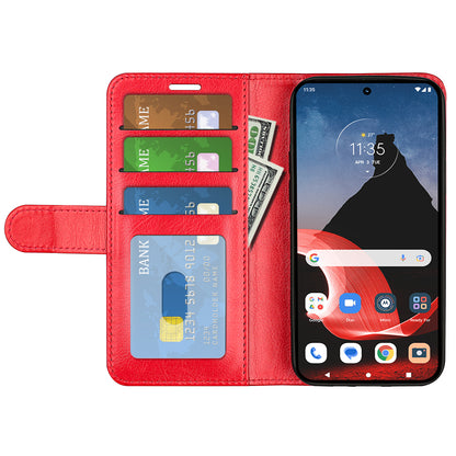 For Motorola ThinkPhone 5G Flip Phone Cover Crazy Horse Texture Case PU Leather Wallet Stand Shell