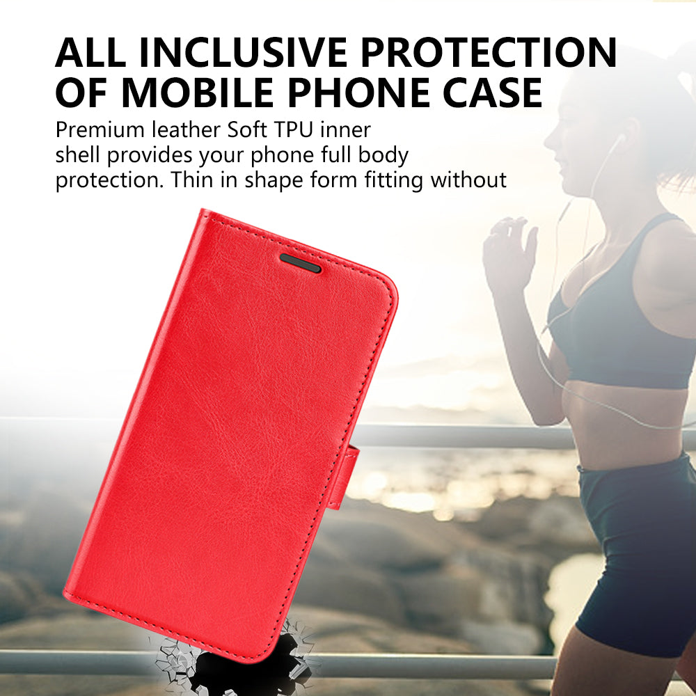 For Motorola ThinkPhone 5G Flip Phone Cover Crazy Horse Texture Case PU Leather Wallet Stand Shell