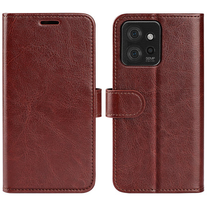 For Motorola ThinkPhone 5G Flip Phone Cover Crazy Horse Texture Case PU Leather Wallet Stand Shell