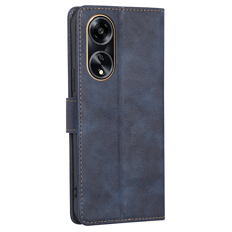 For Oppo A1 5G / A98 5G / F23 5G RFID Blocking PU Leather Case Stand Wallet Flip Protective Phone Cover