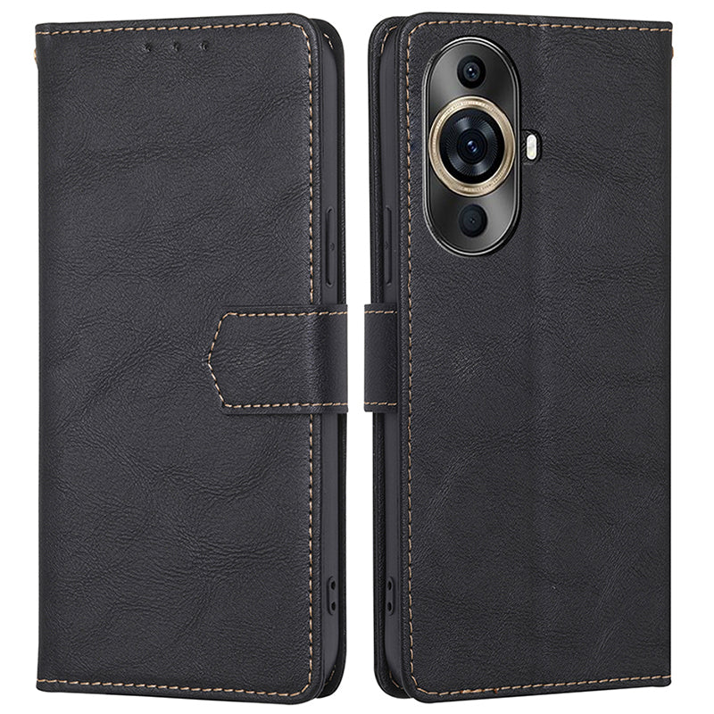 Leather Folio Case for Huawei nova 11 Pro / nova 11 Ultra , RFID Blocking Wallet Stand Flip Phone Cover